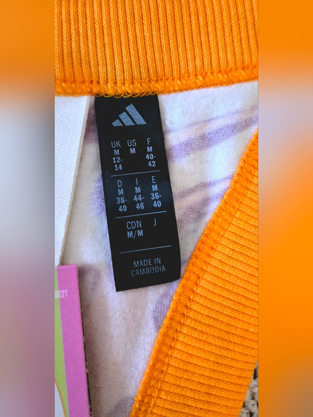 NWT ADIDAS x FARM RIO Orange Graphic Tucan Print Slim Sleeveless Dress Size: M - Picture 5 of 12